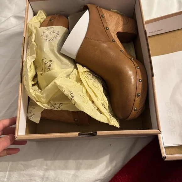 Kork-Ease Demi Leather Clog Womens 11 Brown Evereve NWT and Box - Picture 7 of 7